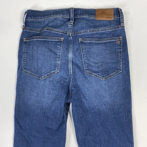 Madewell 10" Roadtripper High Rise Skinny Jeans Size 27 Medium Wash 28" Inseam - Picture 5 of 14